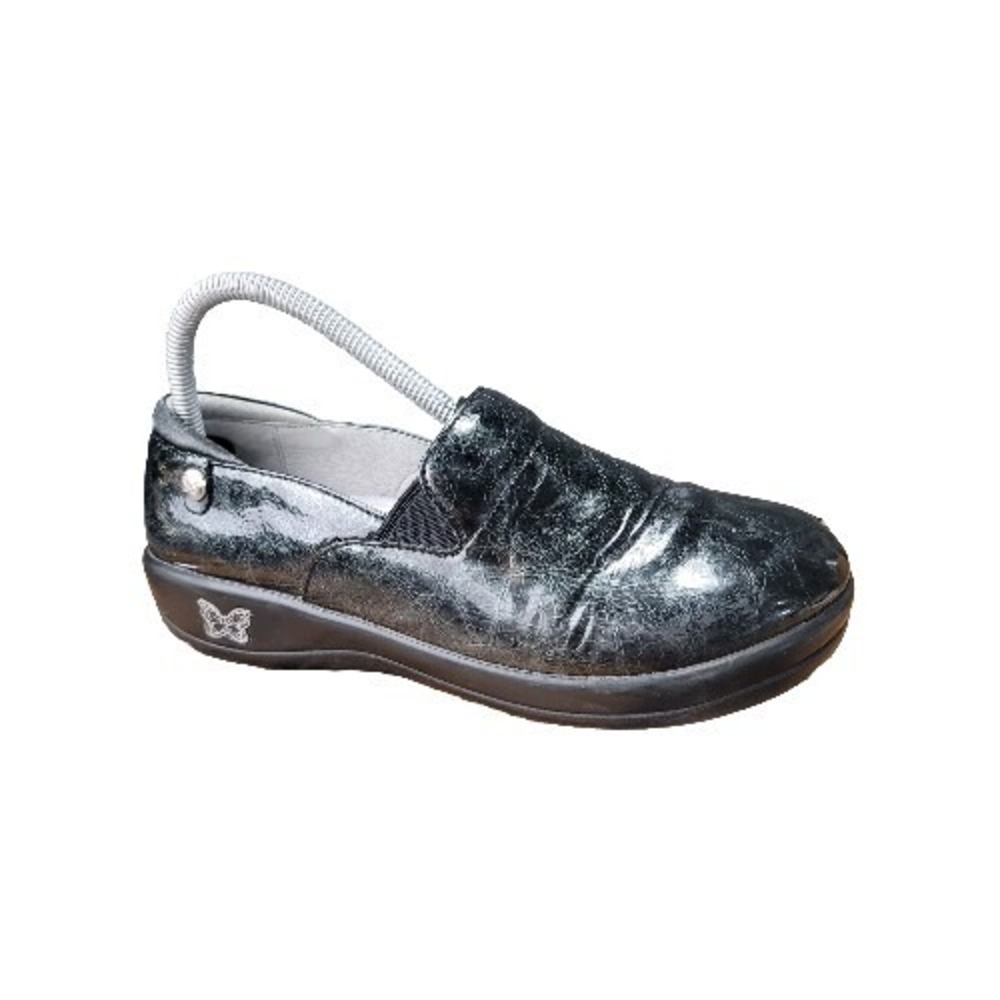 Alegria Kel Black Leather Clogs Womens Size 8 - 8.5 Mules Slip On Shoes 7714
